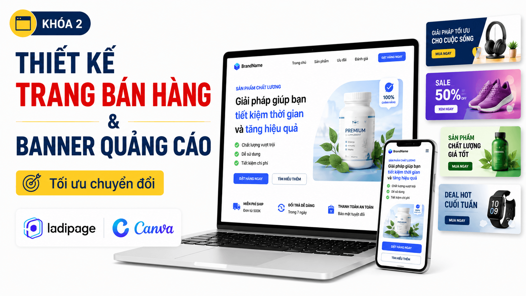 Tối Ưu Chuyển Đổi Cho Landing Pages Bán Hàng Và Banner Quảng Cáo Online